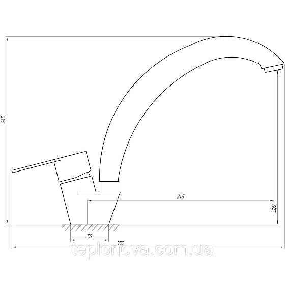 Змішувач для кухні Globus Lux MAIN SM-203S Чернівці