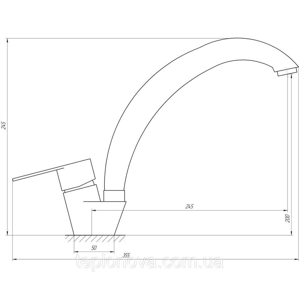 Смеситель для кухни Globus Lux MAIN SM-203S Черновцы - изображение 4