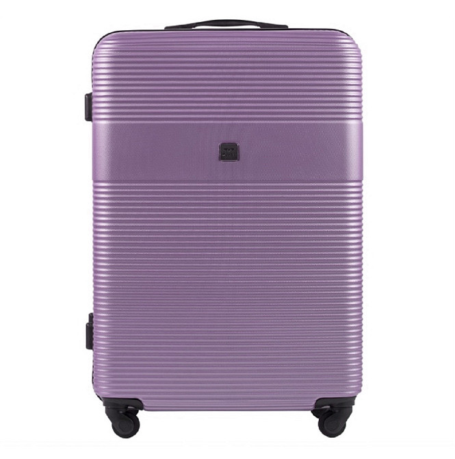 Валіза пластикова Wings 5398 середня 65 см світло-фіолетова Київ - фото 2