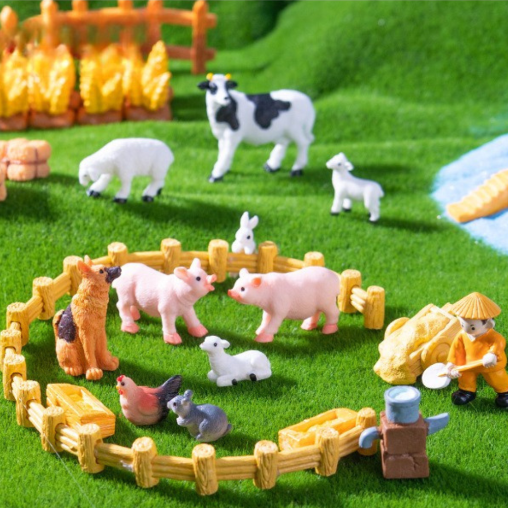 Набір фігурок «Міні-ферма» для мікроландшафту та флораріуму Одеса - фото 1
