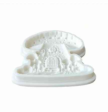 Молд силиконовый Мухомор 10 на 9 см серый Киев