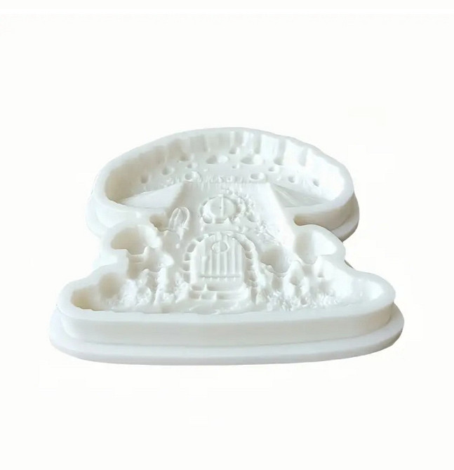 Молд силиконовый Мухомор 10 на 9 см серый Киев - изображение 3