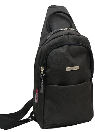 Рюкзак Wallaby 112 однолямочный черный Киев - изображение 4
