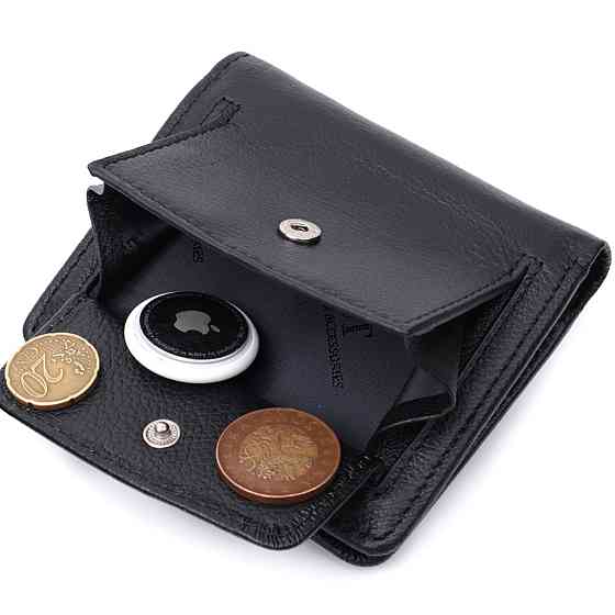 Вертикальний гаманець для жінок із натуральної шкіри ST Leather 22701 Чорний Київ