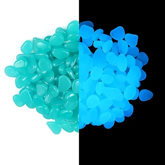 Фосфорні камені в акваріум 10 штук блакитний Київ