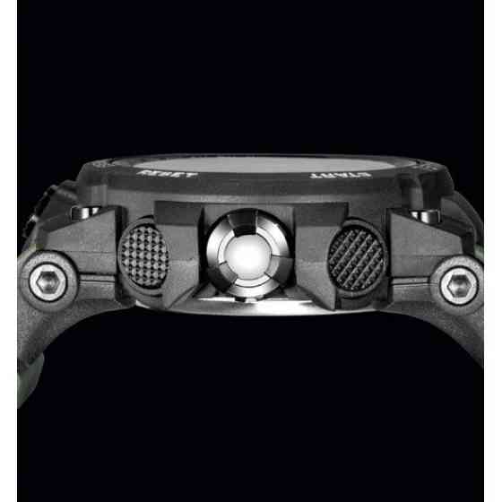 Водостійкий тактичний кварцовий годинник Smael Tank black Вінниця