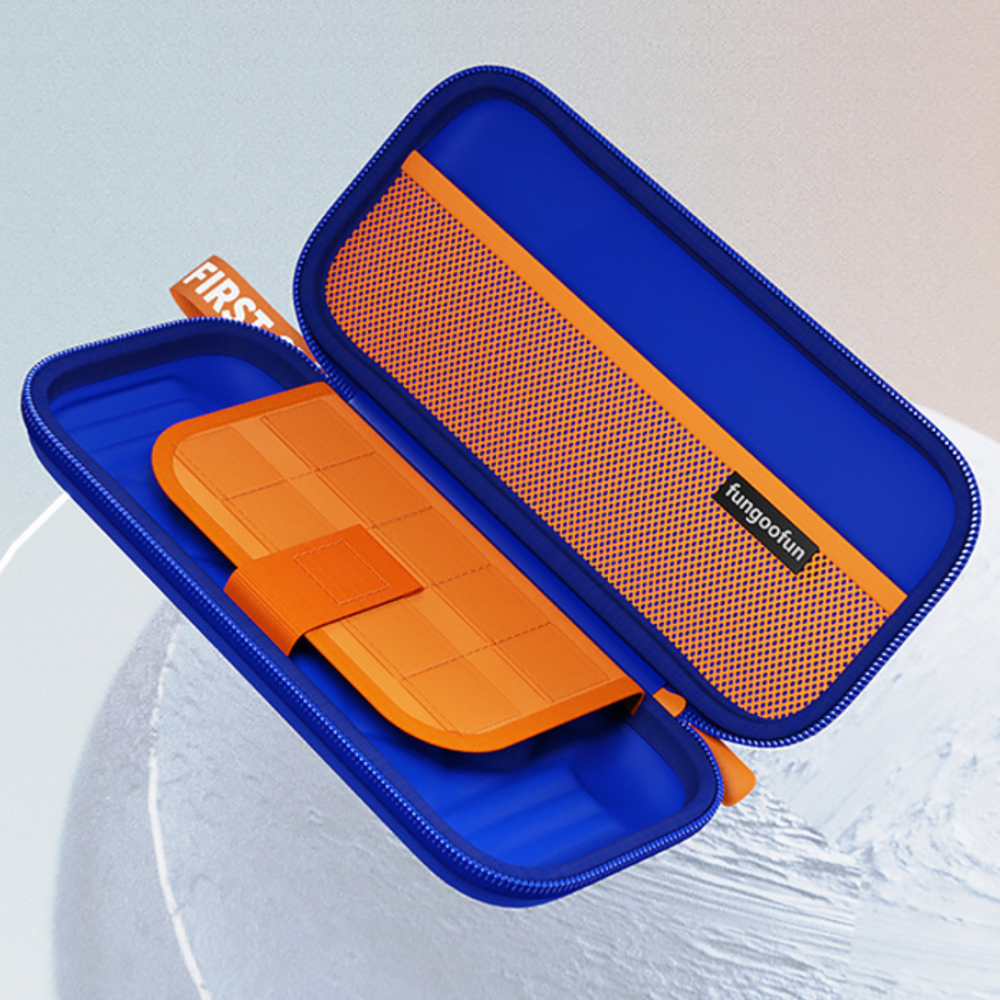 Сумка чехол для приставки Nintendo Switch кейс для консоли и аксессуаров Fungoofun на 1 отделение,синяя Каменец-Подольский - изображение 10