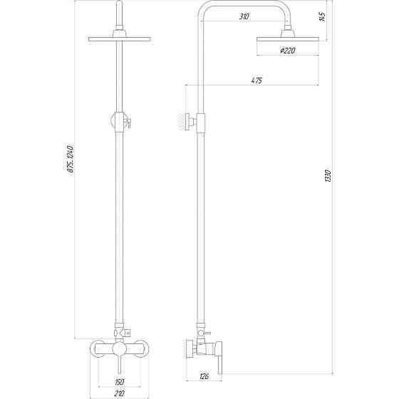 Душова система Globus Lux LAZER DS-007A (000014990) Київ