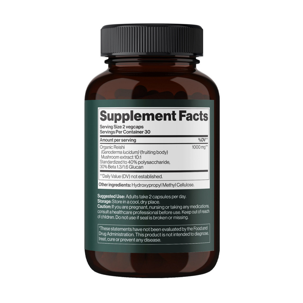 Гриб Рейші Reishi Mushroom 1000 mg 60 капс Київ - фото 2