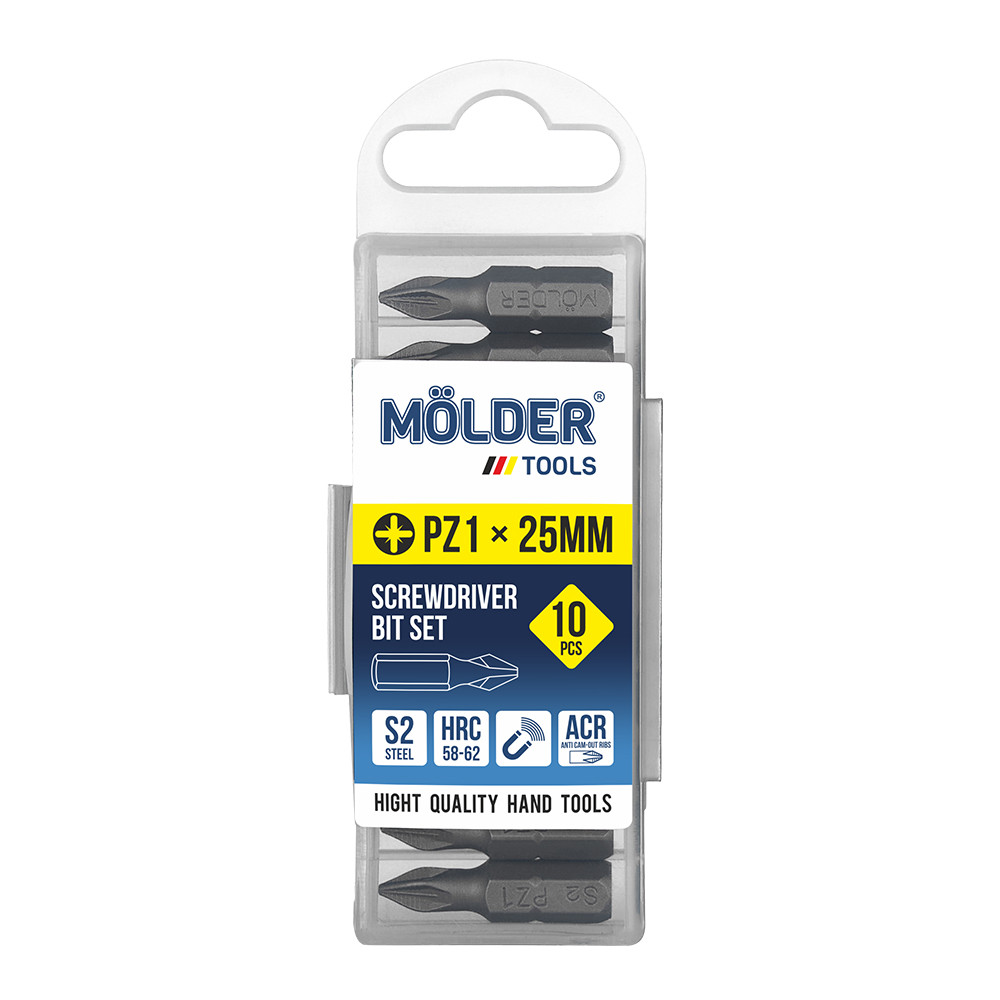 Набор бит Molder PZ1x25мм 10шт Львов - изображение 1