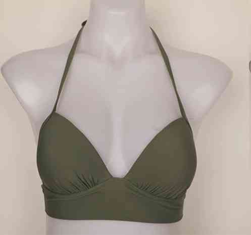 Верх для купальника з тонким поролоном хакі Київ