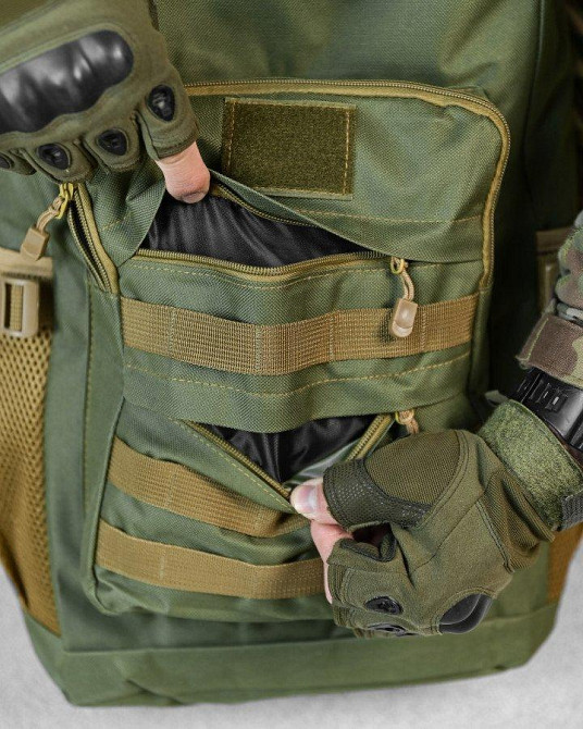 Уристичний рюкзак 60L oliva ДЛ7544 Одеса - фото 5