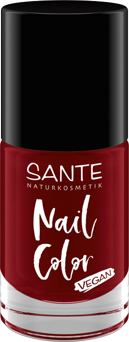 VEGAN-Лак для ногтей Nail Color 07 Ready or Not/Dark Red SANTE 8 мл Киев - изображение 1