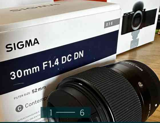 Об'єктив SIGMA 30mm 1.4 для Sony. Київ