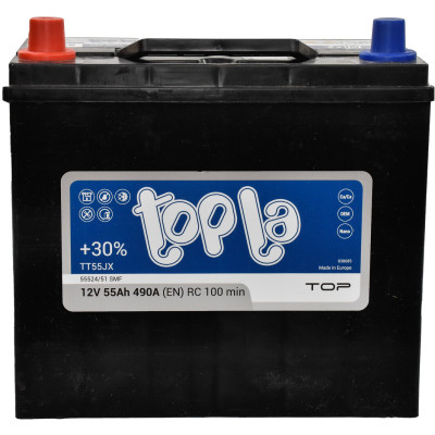 Аккумулятор автомобильный Topla 55 Ah/12V Top/Energy Japan (118 355) Винница - изображение 1