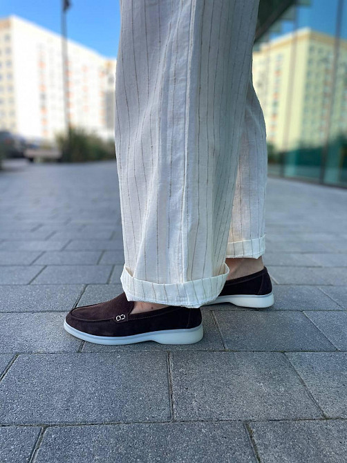 Jasmine Лоферы женские Jasmine шоколадные натуральная замша размерный ряд 36-40 (1068) Коломыя - изображение 5