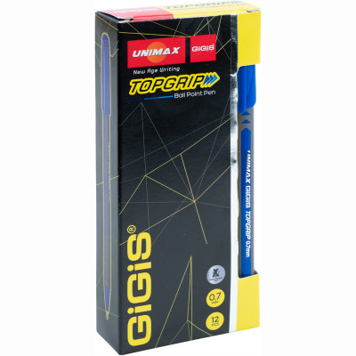 Ручка кулькова Unimax Topgrip, синя (UX-148-02) Вінниця - фото 3