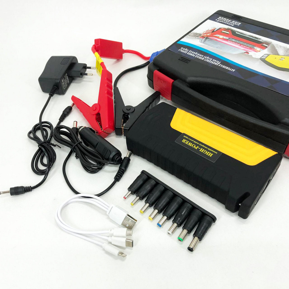 Бустер для зарядки автомобиля, Пуско-зарядное устройство с фонариком, Пуско зарядное устройство WV-96 Львов - изображение 7