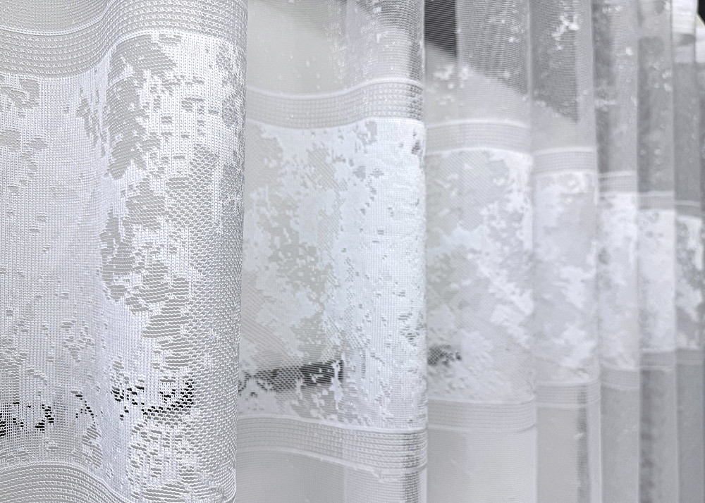 Тюль жакард VR-Textil № 1604т Арка на кухню колір білий 250х160 см (53-0194) Київ - фото 4