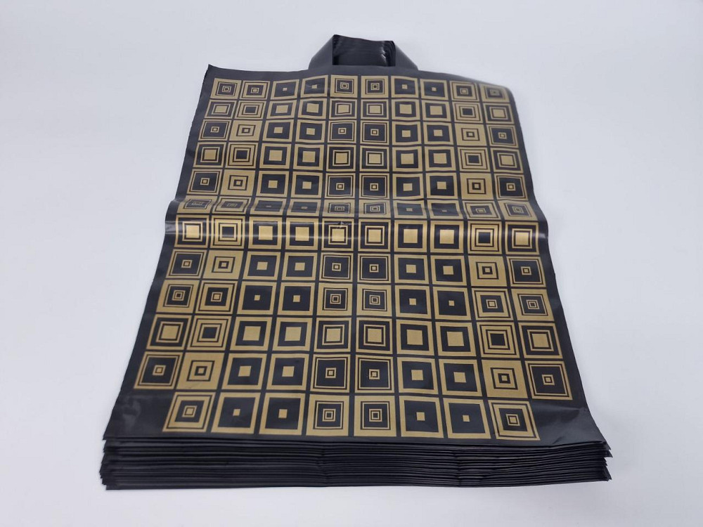 Пакет із петльовою ручкою спр 40*48 "Elite Квадрати" Леоні (50 шт.) Харків - фото 1