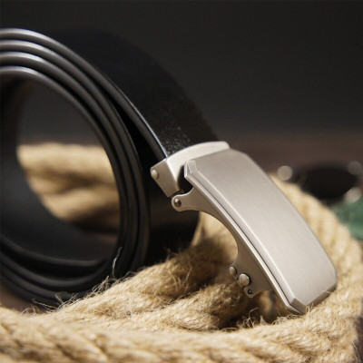 Ремень Vintage Мужской с автоматической пряжкой Черный (20275) Винница - изображение 8