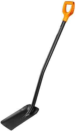 Садова Лопата совкова (шуфля) 127 см Fiskars "Solid" (132403/1003457) Ресорна сталь Нововолинськ