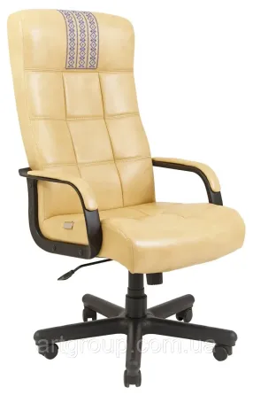 Офисное Кресло Руководителя Richman Virginia Titan Yellow (Без Принта) Пластик Рич М3 MultiBlock Бежевый Днепр