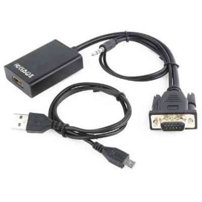 Переходник VGA to HDMI Cablexpert (A-VGA-HDMI-01) Винница