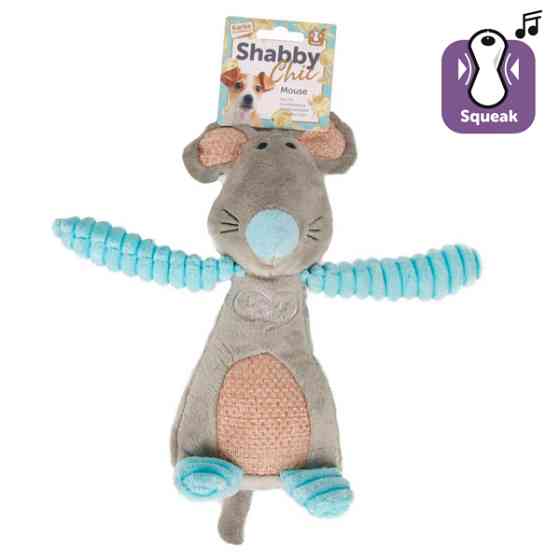 Flamingo Shabby Chic Mouse ФЛАМІНГО ШЕБІ ШИК МИША м’яка іграшка з пищалкою для собак Київ