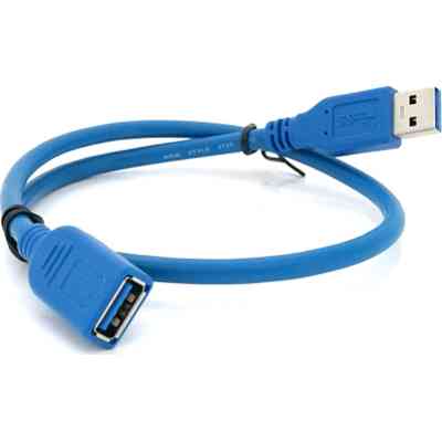 Дата кабель USB 3.0 AM/AF 0.5m blue Voltronic (YT-3.0AM\AF-0.5BL) Винница
