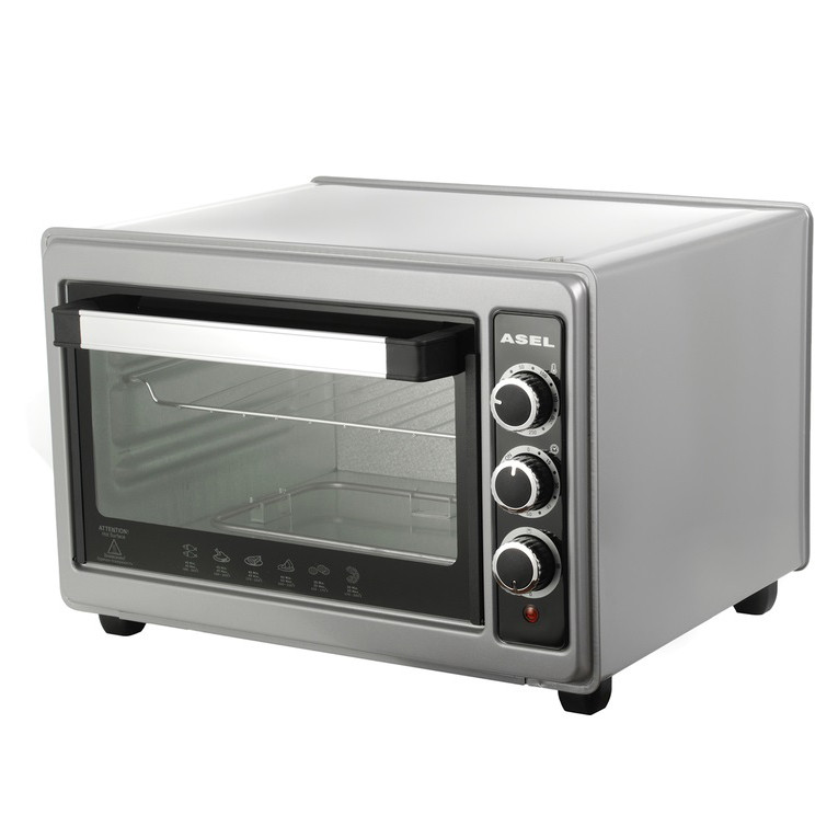 Духовка електрична настільна для дачі ASEL AF-33-23 1300 Вт 33 Л, Електродуховка духовка настільна KQ-49 Івано-Франківськ - фото 2