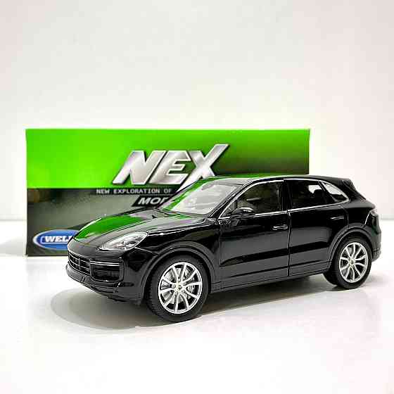 Машина Welly Nex Porsche Cayenne 1:24 інерційна відкриваються двері Вид 2 Чорна (24092W) Чернігів