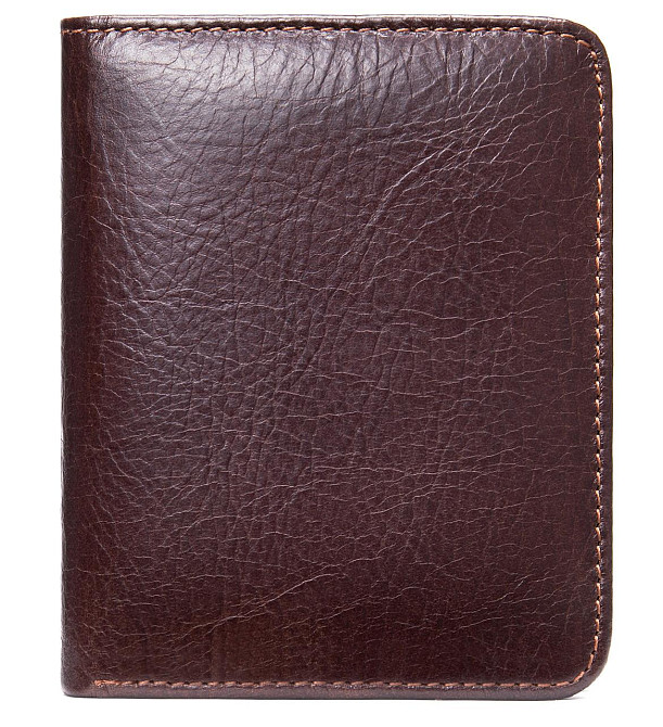 Чоловіче портмоне mini глянсове Коричневе (Vintage) Київ - фото 5