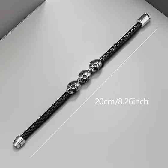 Готический браслет с черепами Киев