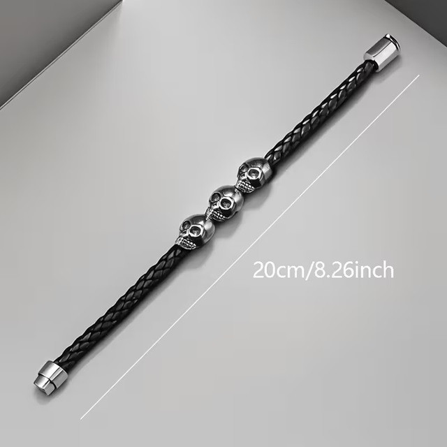 Готичний браслет із черепами Київ - фото 5