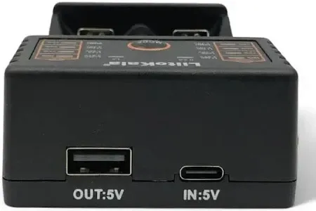 Універсальний зарядний пристрій LiitoKala Lii-202 для 18650, AA, AAA Li-Ion струм 0.5, 1А, 2 канали Одеса - фото 7