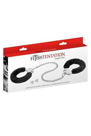 Поножи Fetish Tentation Adjustable metal and fur ankle cuffs Sex Aura Київ