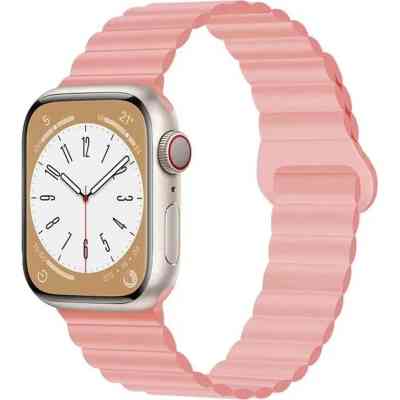 Ремешок для смарт-часов Drobak Silicone Magnetic Link для Apple Watch All Series 38/40/41mm Pink sand (898921) Винница
