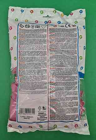 Повітряні кульки 10" (25 см) пастель рожевий Gemar 100 шт (1 пачка) Харків