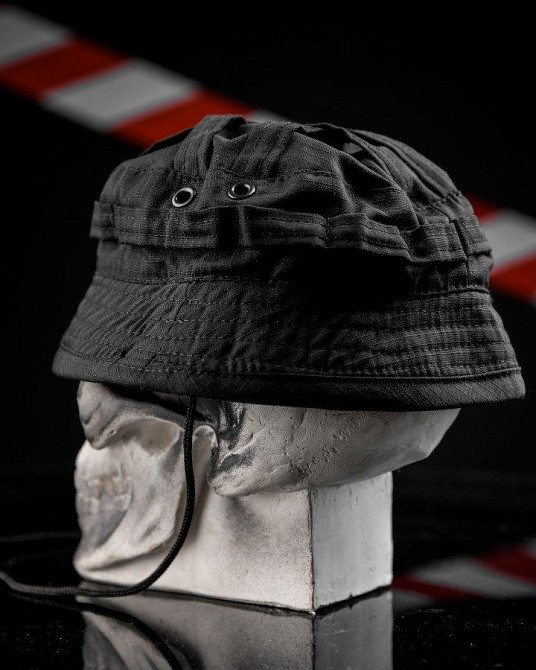 Тактична панама чорна 7.62 ВТ1156 Одеса - фото 5