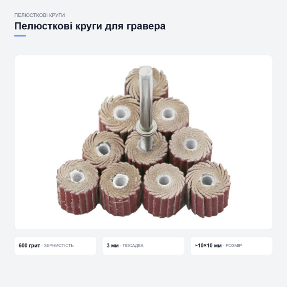 Набір пелюсткових кругів для гравера Київ