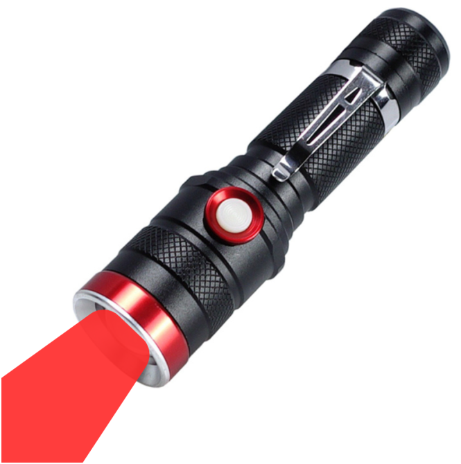 Ручний ліхтар Police BL-736-TG (Red), 1x18650, 1 РЕЖИМ, ЗУ microUSB, zoom Дніпро - фото 1