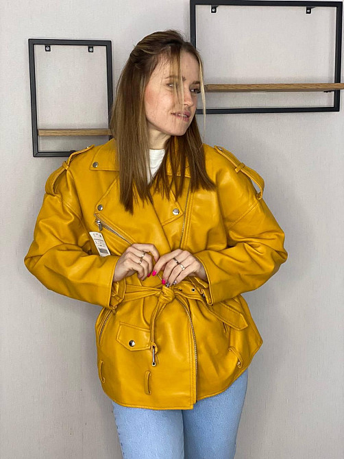 Женская куртка оверсайз Желтый M Харьков - изображение 1