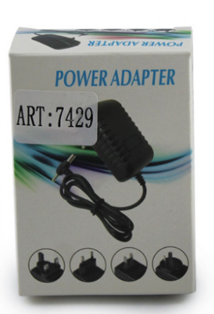 Блок питания 12V/1A разъем 5.5х2.5мм пластиковый корпус, защита от перегрева 7429 Киев