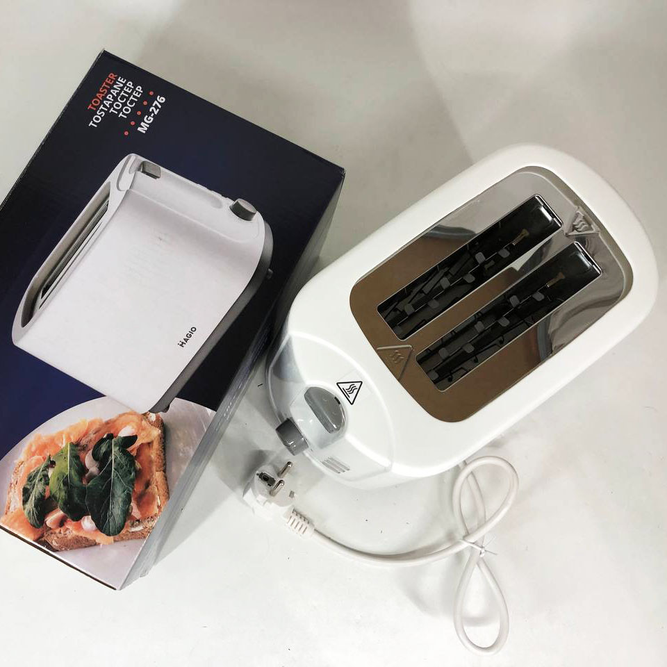 Тостер со съемным поддоном MAGIO MG-276, Тостер для ломтиков с функцией размораживания NG-83 Львов - изображение 1