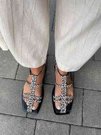 Notta bene Босоніжки жіночі леопардові Notta bene BS-0124 літні шкіряні / Зручне літнє взуття н Коломыя