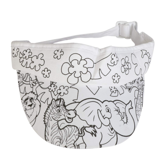 Дитячий набір для творчості: кепка-розмальовка з маркерами для тканини (4 кольори), малюнок Тварини Кам'янець-Подільський