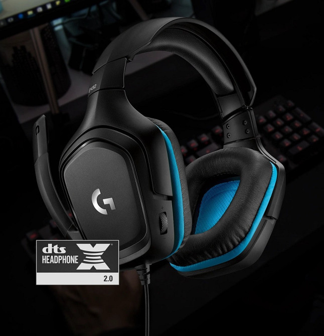 Гарнітура Logitech G432 Black (981-000770) чорний/синій Харьков - изображение 19