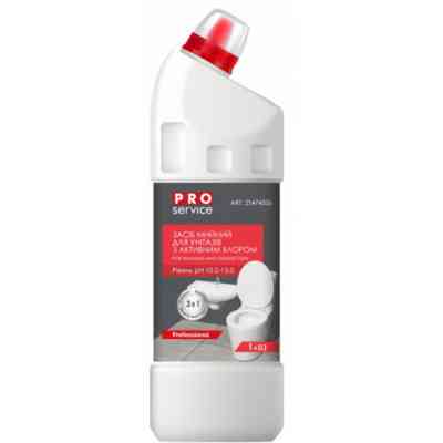Средство для чистки унитаза PRO service с Активным хлором 1 л (4823071657388) Винница