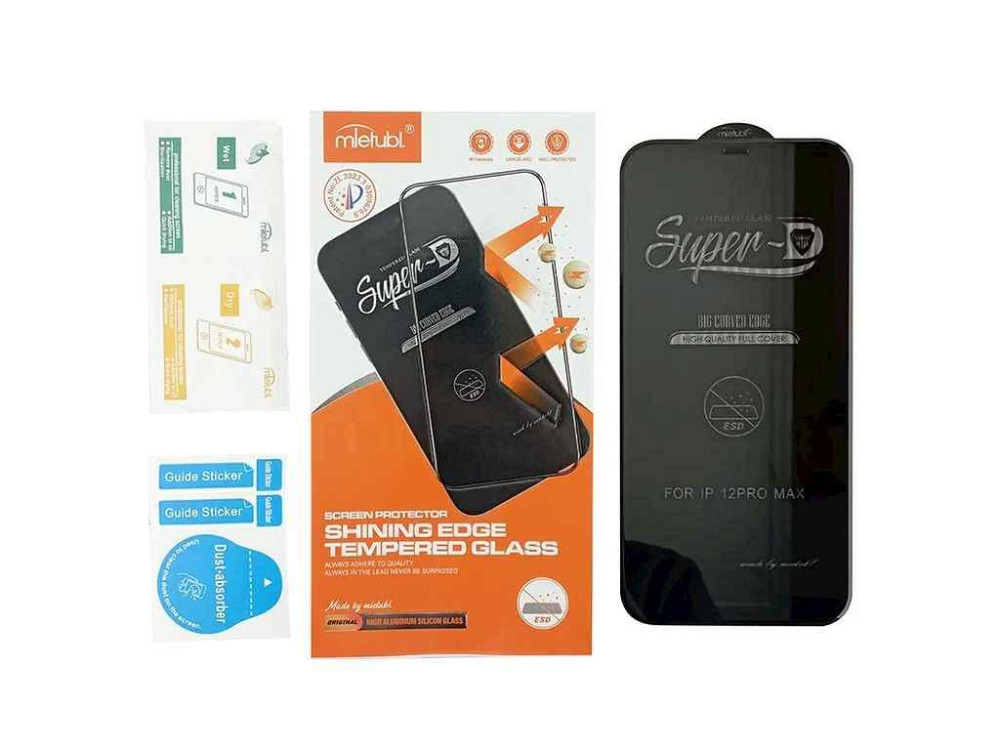 Стекло защитное 6DH MTB Super Iphone 17 Air 6.6 черное в упаковке в комплекте набор для поклейки ТМ Gerlax Киев - изображение 1
